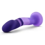 Avant By Blush® | Purple Rain D2: Artisan 7 Inch Curved G-Spot Dildo with Suction Cup Base - Elegantly Made with Smooth Ultrasilk® Purio™ Silicone