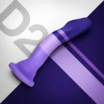 Avant By Blush® | Purple Rain D2: Artisan 7 Inch Curved G-Spot Dildo with Suction Cup Base - Elegantly Made with Smooth Ultrasilk® Purio™ Silicone