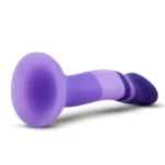 Avant By Blush® | Purple Rain D2: Artisan 7 Inch Curved G-Spot Dildo with Suction Cup Base - Elegantly Made with Smooth Ultrasilk® Purio™ Silicone