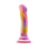 Avant By Blush® | Sun's Out Pink: Artisan 7 Inch Curved P-Spot / G-Spot Dildo with Suction Cup Base - Elegantly Made with Smooth Ultrasilk® Purio™ Silicone