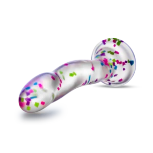 Blush Novelties Neo Elite Hanky-Panky 7.5inch Purio Glow-In-The-Dark Confetti Pretty Dildo