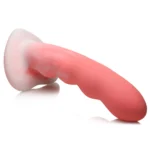 Curve Toys Simply Sweet Pink 8-inch Wavy Silicone Dildo