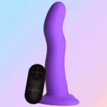 Curve Toys Simply Sweet Purple 21X Wavy Vibrating Remote Controlled Dildo