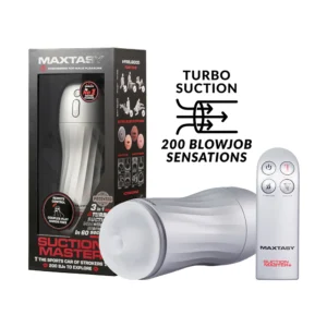 MAXTASY Suction Master Standard Clear Sleeve Hands-Free Remote Control Masturbator