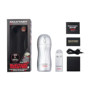 MAXTASY Suction Master Standard Clear Sleeve Hands-Free Remote Control Masturbator