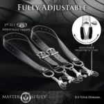 Master Series Spread Labia Spreader Straps with Clamps - XL - 19 to 32.5 inches