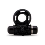 Nu Sensuelle Ultra Flex Mate Vibrating 7-function Bullet Vibe Cock Ring - Black