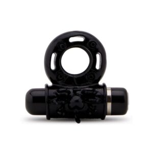 Nu Sensuelle Ultra Flex Mate Vibrating 7-function Bullet Vibe Cock Ring - Black