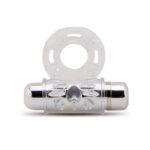 Nu Sensuelle Ultra Flex Mate Vibrating 7-function Bullet Vibe Cock Ring - Clear