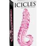 Pipedream ICICLES No. 24 Curved Glass Dildo - Pink