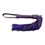 Rouge Short Leather Flogger - Purple