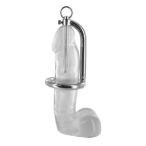 Rouge Group Stainless Steel Chastity Ring Urethral Probe