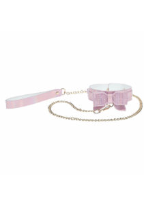 Shots Ouch! Paris Collection BDSM Collar & Leash Pink