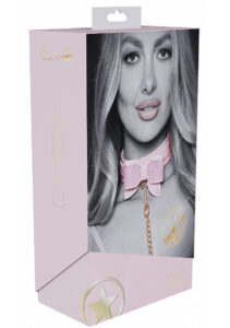 Shots Ouch! Paris Collection BDSM Collar & Leash Pink