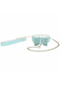 Shots Ouch! Paris Collection BDSM Collar & Leash Teal