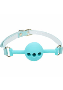 Shots Ouch! Paris Collection Silicone Ball Gag - Teal