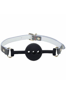Shots Ouch! Paris Collection Silicone Ball Gag - Black