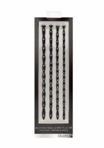 Shots Ouch! Silicone Spiral Screw Advanced Urethral Sound Set