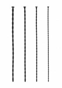Shots Ouch! Silicone Spiral Screw Beginner Urethral Sound Set