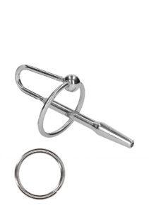 Shots Ouch! Urethral Sounding Stainless Steel Plug with Ring