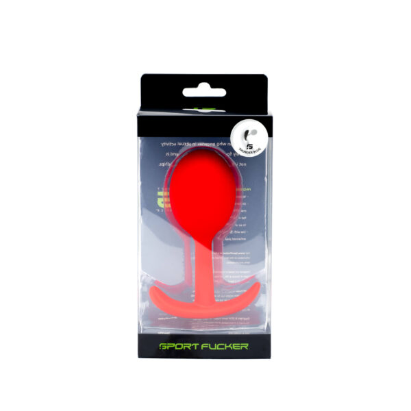 Sport Fucker Medium Thunder Plug Butt Plug - Red