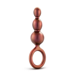 Blush Novelties Anal Adventures Matrix Beaded Loop Butt Plug - Copper