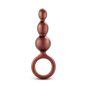 Blush Novelties Anal Adventures Matrix Beaded Loop Butt Plug - Copper