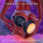 Booty Sparks 7-Mode Vibrating Strobe Light Rechargeable Butt Plug - Small