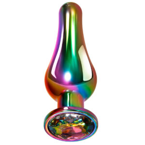 Evolved Novelties Rainbow Metal Butt Plug - Large