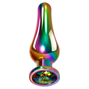 Evolved Novelties Rainbow Metal Butt Plug - Medium