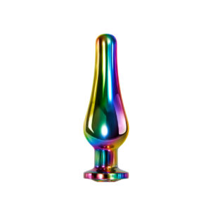 Evolved Novelties Rainbow Metal Butt Plug - Medium