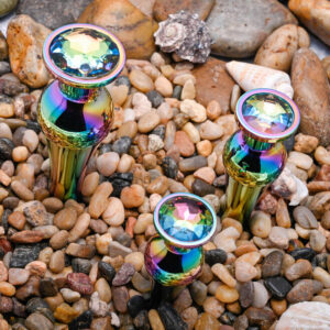 Evolved Novelties Rainbow Metal Butt Plug Set