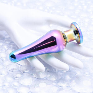 Evolved Novelties Rainbow Metal Butt Plug - Small