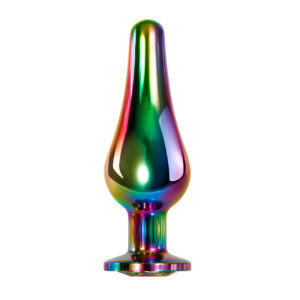 Evolved Novelties Rainbow Metal Butt Plug - Small