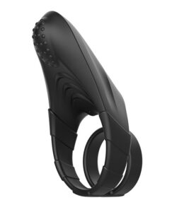 FemmeFunn FORTO F-48 Vibrating Double Cock Ring - Black