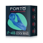 FemmeFunn FORTO F-48 Vibrating Double Cock Ring - Blue