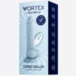 FemmeFunn Vortex Turbo Baller 2.0 Realistic Vibrator Dildo - Cotton Candy