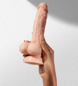 FemmeFunn Vortex Turbo Baller 2.0 Realistic Vibrator Dildo - Vanilla