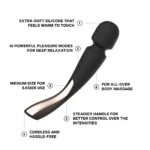 LELO Smart Wand 2 Medium External Vibrator - Black