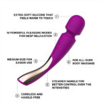 LELO Smart Wand 2 Medium External Vibrator - Deep Rose