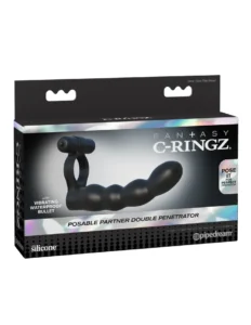 Pipedream Fantasy C-Ringz Posable Partner Double Penetrator Cock Ring