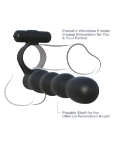 Pipedream Fantasy C-Ringz Posable Partner Double Penetrator Cock Ring