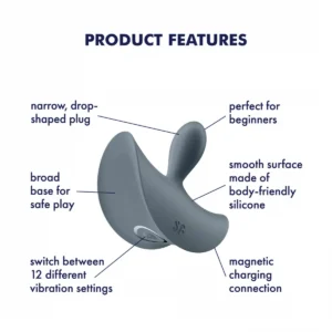 Satisfyer Booty Absolute Beginners 2 Anal Training Vibrating Butt Plug