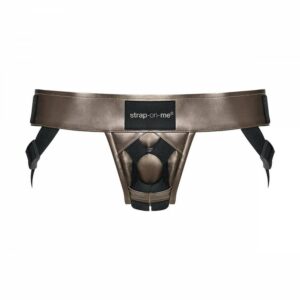Strap-on-Me Curious Leather Harness - Bronze