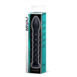 MOD Love Wand Ribbed Dildo - Black