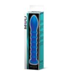 MOD Love Wand Ribbed Dildo - Blue