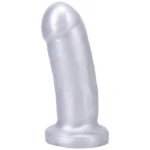 Tantus They/Them Super Soft Thick Dildo - Silver