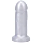 Tantus They/Them Super Soft Thick Dildo - Silver