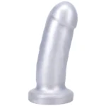 Tantus They/Them Super Soft Thick Dildo - Silver