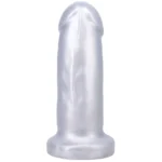 Tantus They/Them Super Soft Thick Dildo - Silver